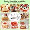 Professional Cake Decorating Kit with 6 Stainless Steel Icing Nozzles